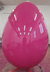 Casa Padrino Luxus XXL Deko Osterei mit Stnder Pink 160 cm