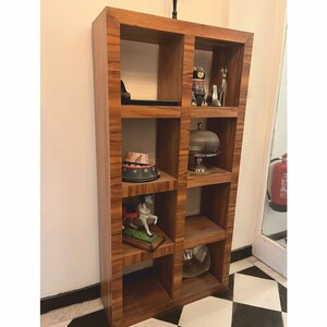 Casa Padrino Luxus Massivholz Regalschrank Braun H. 170 cm - Ausstellungsst�ck