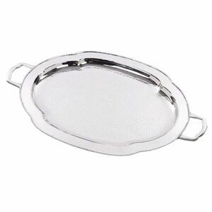Casa Padrino Metall Serviertablett Silber 61 cm - Gastronomie Accessoires