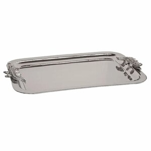 Casa Padrino Metall Serviertablett Silber 57 cm - Gastronomie Accessoires
