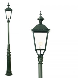 Casa Padrino Nostalgische Gartenlaterne 35 x 35 x H. 355 cm - Verschiedene Farben - Nostalgische Wetterfeste Au�enleuchte