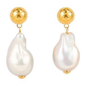 Casa Padrino Ohrringe Conta de Viana aus 19,2Kt Gold mit Barockperlen