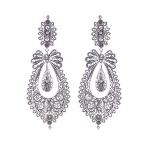 Casa Padrino Ohrringe Prinzessin Ikone aus Sterlingsilber