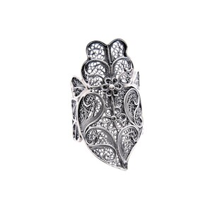 Casa Padrino Ring Herz von Viana XL aus Sterlingsilber