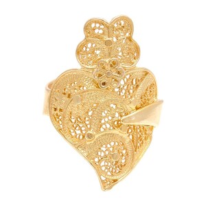 Casa Padrino Ring Herz von Viana aus 19,2Kt Gold