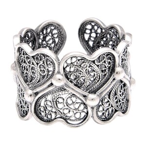 Casa Padrino Ring Herzen aus Sterlingsilber