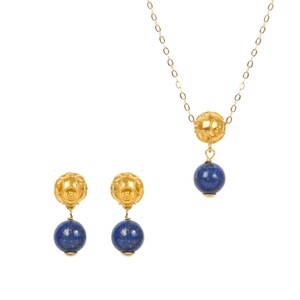 Casa Padrino Set Conta de Viana aus 19,2Kt Gold mit Lapislazuli