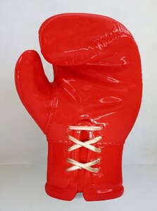 Casa Padrino XXL Deko Boxhandschuh Rot / Gold H. 120 cm - Wohnzimmer & B�ro Deko