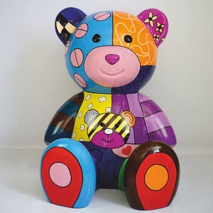 Casa Padrino XXL Deko Figur Teddyb�r Bunt H. 120 cm