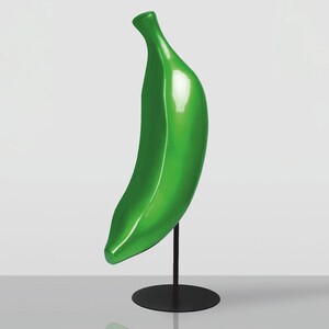 Casa Padrino XXL Deko Banane mit St�nder Gr�n / Schwarz H. 112 cm - Wohnzimmer & Garten Deko