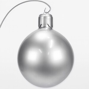 Casa Padrino XXL Deko Weihnachtsbaumkugel Silber H. 90 cm - Weihnachts Deko