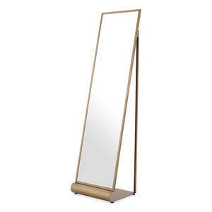 Eichholtz Floor Mirror Panorama Geb�rstetes Messing 42,5 x 38,5 x H. 159 cm - Standspiegel