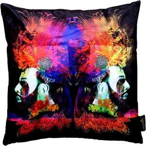 Harald Gl��ckler Designer Deko Kissen Pomp��s by Casa Padrino 2 Faces mit Strass Steinen - Art Collection -