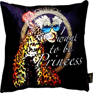 Harald Glckler Designer Deko Kissen Pomps by Casa Padrino mit Glitzersteinen I Want to be Princess - Art Collection -