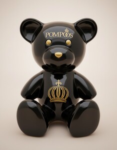 Harald Gl��ckler Luxus Designer Deko Teddyb�r Skulptur Pomp��s by Casa Padrino Schwarz / Gold - Gl��ckler Deko Figur - Designer Deko Figur Teddy
