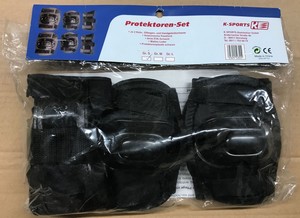 Kinder Knie, Ellenbogen und Handgelenk Schoner Set S Schwarz - 1B Ware mit Lagerspuren