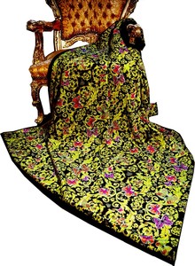 Luxus Wohndecke Pomp��s by Casa Padrino Barock Butterflies & Flowers von Harald Gl��ckler mit Glitzersteinen