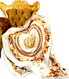 Luxus Wohndecke Pomp��s by Casa Padrino Barock Creme / Gold von Harald Gl��ckler mit Glitzersteinen