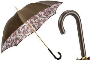 Paisley Regenschirm mit Tartanmuster Innen f�r Damen - Handmade in Italy