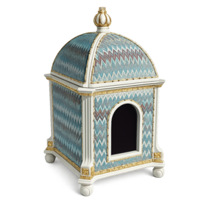 Pomp��s by Casa Padrino Barock Katzenhaus Gr�n / Wei� / Gold - designed by Harald Gl��ckler