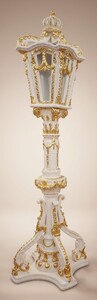 Pomp��s by Casa Padrino Barock Laterne Creme / Gold - Pomp��se Barock Stehleuchte designed by Harald Gl��ckler