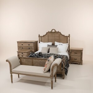 Pomp��s by Casa Padrino Luxus Barock Doppelbett Provence Braun - Designed by Harald Gl��ckler