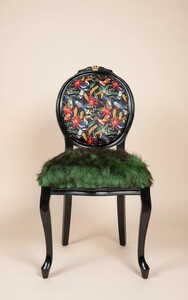 Pomp��s by Casa Padrino Luxus Barock Kunstfell Esszimmer Stuhl Dschungel - designed by Harald Gl��ckler