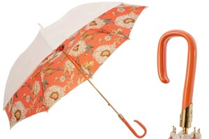Regenschirm Damen Girasoli 2 - Manuelle �ffnung - 100% Polyester - Griff aus Acetat - Handmade in Italy