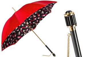 Regenschirm Damen Parf�m - Manuelle �ffnung - 100% Polyester - Griff aus Acetat - Handmade in Italy