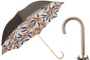 Regenschirm Damen mit Gelben Blumen - Handmade in Italy