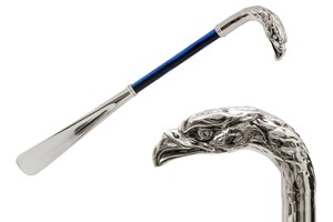 Schuhanzieher mit Silberadler - Handmade in Italy