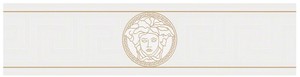 Versace Designer Barock Vliestapete Greek 935223 Wei / Gold - Bordre - Design Tapete - Luxus Qualitt