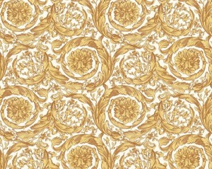Versace Designer Barock Vliestapete IV 36692-5 - Gold / Wei� - Design Tapete - Hochwertige Qualit�t