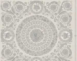 Versace Designer Barock Vliestapete IV 37055-5 - Grau / Silber - Design Tapete - Hochwertige Qualit�t