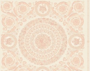 Versace Designer Barock Vliestapete IV 37055-6 - Creme / Rosa - Design Tapete - Hochwertige Qualit�t