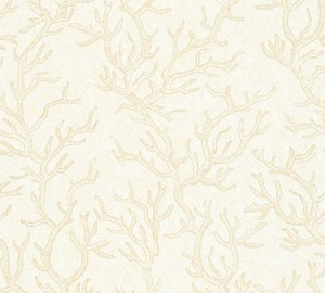 Versace Designer Barock Vliestapete Les Etoiles de la Mer 344971 Creme / Beige - Design Tapete - Hochwertige Qualitt