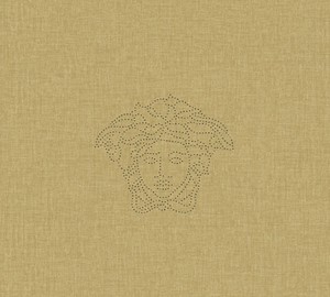 Versace Designer Barock Vliestapete Medusa 329503 Gold - Design Tapete - Deko Accessoires