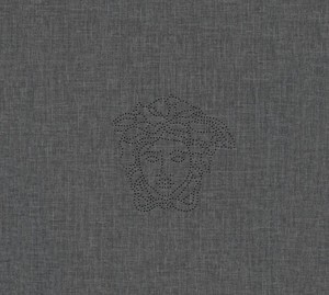Versace Designer Barock Vliestapete Medusa 329504 Anthrazit - Design Tapete - Deko Accessoires