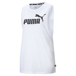 PUMA Damen ESS Cut Off Logo Tank Tee / T-Shirt Sportshirt Fitnessshirt