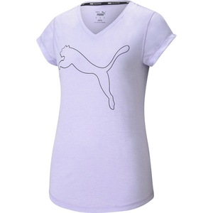 PUMA Damen Train Favorite Heather Cat Tee / T-Shirt Kurzarm Sportshirt