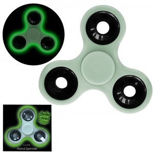 Fidget Spinner - Glow in the Dark - grün 7,5 cm - Antistress Spielzeug