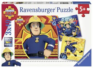 Feuerwehrmann Sam - 3 x 49 Teile Puzzle