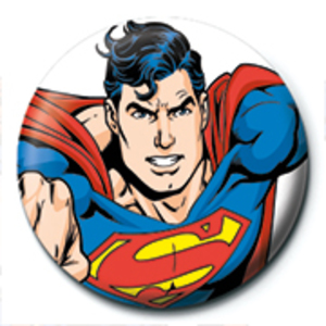 Superman (Flying) - Ansteck Button