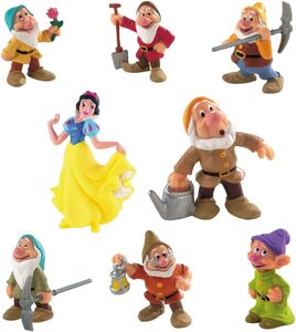 Schneewittchen Und Die 7 Zwerge Figuren-Set 8-teilig