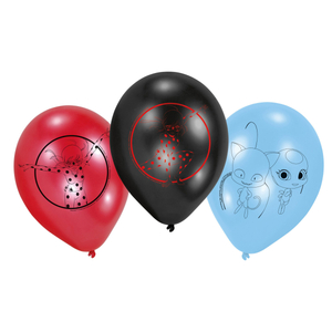 Ladybug - 6 Latex-Ballons Luftballons 72cm