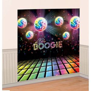 Wanddekoration 2 Scene-Setter Disco Fever 70s 165x82,5 cm