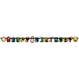 Emoticons Emoji Girlande Happy Birthday Letter Banner