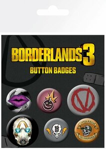 GB Eye - Borderlands 3 - Ansteckbutton-Set, 6 -teilig