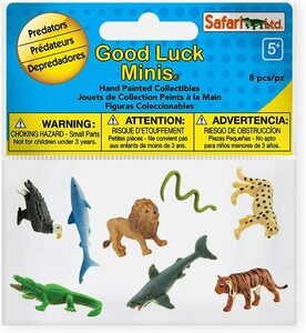 Safari 100258 - Spielfiguren-Set, Good Luck Minis 8 Stck