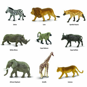 Safari 100409 - Spielfiguren-Set, Tiere aus Südafrika 3,25-9,5cm